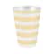 12oz. Gold Stripes Plastic Cups by Celebrate It&#xAE;, 8ct.